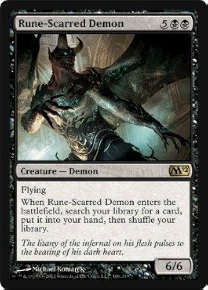 Amazon.com: Magic: the Gathering - Rune-Scarred Demon